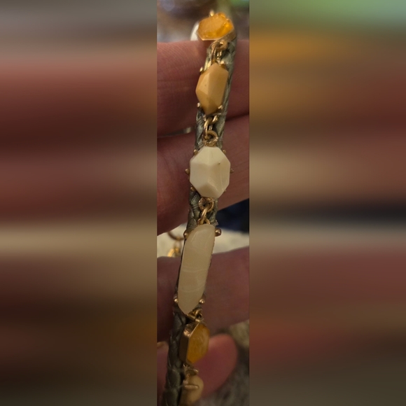 Charming Charlie Neutral Stone Bracelet - Picture 4 of 5